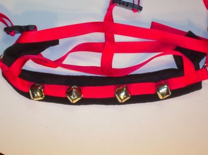 Red Bell Harness w/ Black Padding